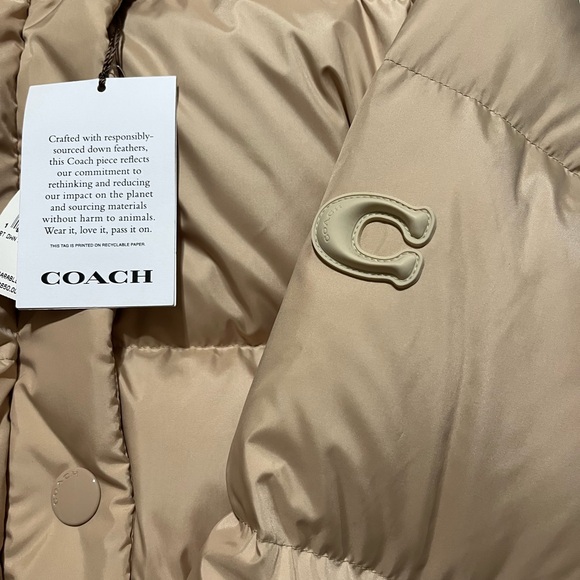 Coach Women's short down Puffer Coat - Picture 2 of 8